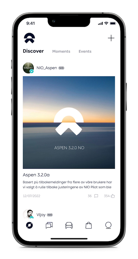 Genießen Sie den NIO-Lifestyle und treten Sie mit der neuesten Version der NIO-App der NIO-Community bei!
