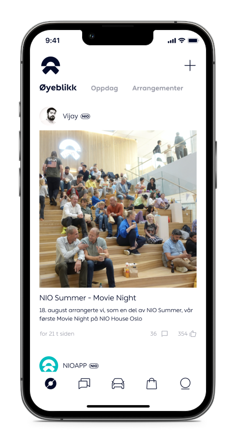 Nyt NIO-livsstilen og bli med i NIO-fellesskapet med den nyeste versjonen av NIO-appen!